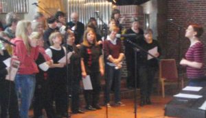 Chor der Kreisverwaltung Schleswig bei einem Konzert in Fockbek 2014