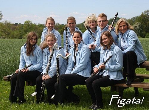 Satruper Klarinetten-Ensemble 'Figata!' im Jahr 2013