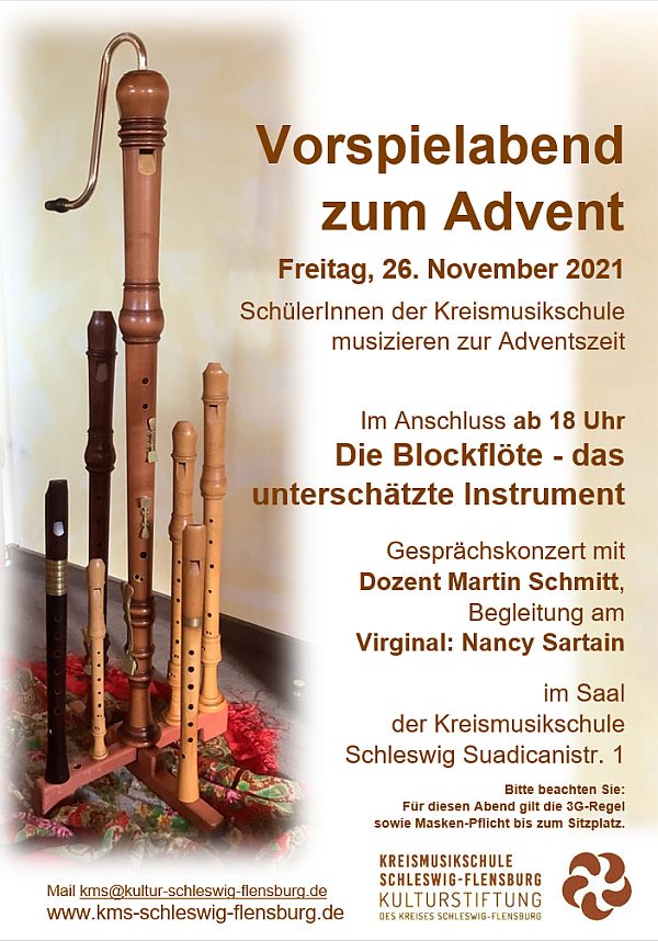 Blockflöten-Abend zum Advent  26.11.2021