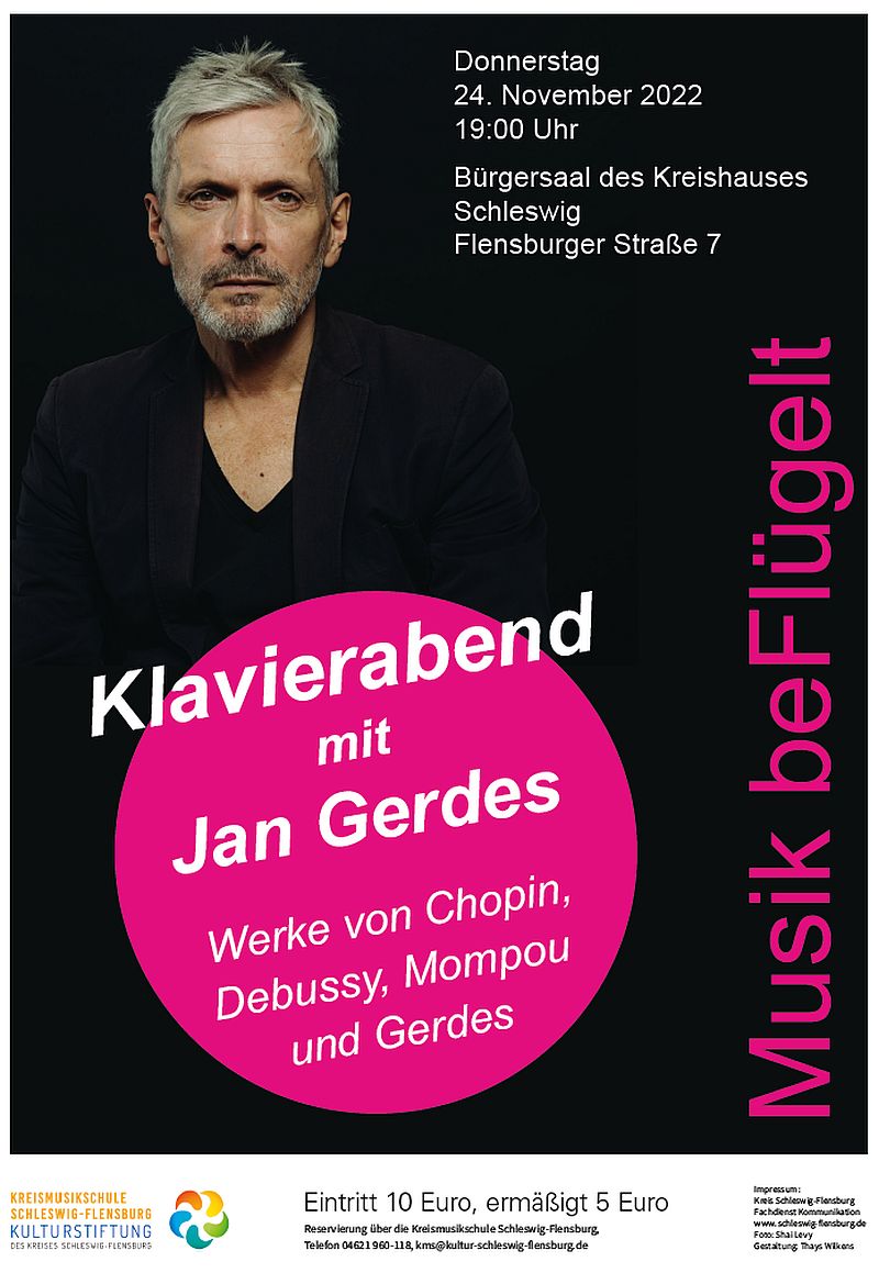 Klavierkonzert Jan Gerdes 24.11.2022