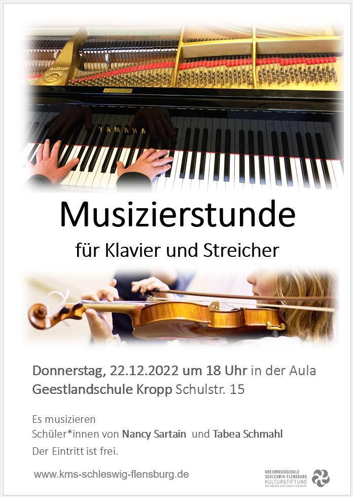 Musizierstunde für Klavier und Streicher 22.12.22
