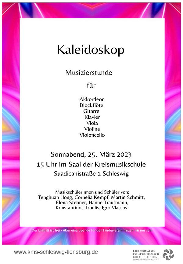 Kaleidoskop - Musizierstunde 25.3.23