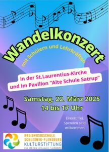 Wandelkonzert in Satrup 22.3.2025